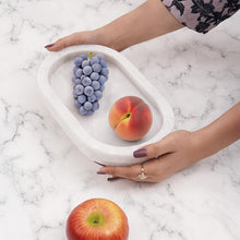 Load image into Gallery viewer, Marble Oval Tray with Stand
