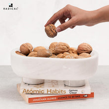Load image into Gallery viewer, Marble Oval Bowl With Stand
