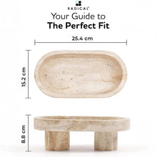 Load image into Gallery viewer, Marble Oval Tray with Stand

