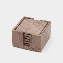 Load image into Gallery viewer, Marble Square Coasters Set
