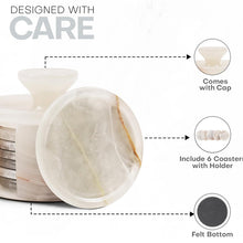 Load image into Gallery viewer, Coaster Set - Round with Cap
