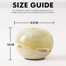 Load image into Gallery viewer, Marble Tea Light Candle Holder Set of 2 - Green
