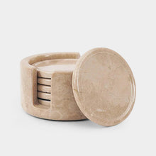 Load image into Gallery viewer, Marble Coaster Set with Holder
