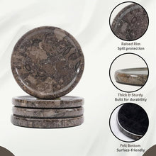 Load image into Gallery viewer, Coaster Plates - Depth Design - Set of 4
