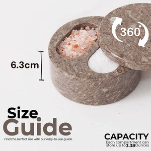 Salt Cellar with Dual Compartments