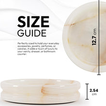 Load image into Gallery viewer, Marble Round Jewelry Tray
