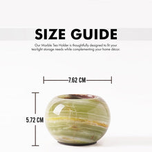 Load image into Gallery viewer, Marble Tea Light Candle Holder Set of 2 - Green

