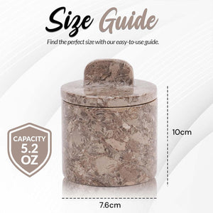 Marble Single Salt Cellar With Spoon