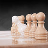 38cm Chess Set With Storage Box - Verona & White