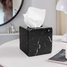 Load image into Gallery viewer, Marble Tissue Box Holder - Square
