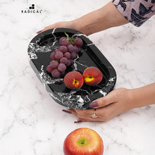 Load image into Gallery viewer, Marble Oval Tray with Stand
