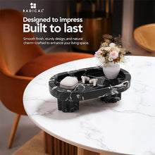 Load image into Gallery viewer, Marble Oval Tray with Stand
