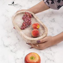 Load image into Gallery viewer, Marble Oval Tray with Stand

