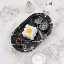 Load image into Gallery viewer, Marble Oval Tray with Stand
