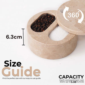 Salt Cellar with Dual Compartments