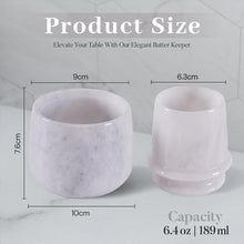 Load image into Gallery viewer, Marble Butter Keeper With Lid
