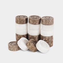 Load image into Gallery viewer, Checkers Pieces - Oceanic &amp; White
