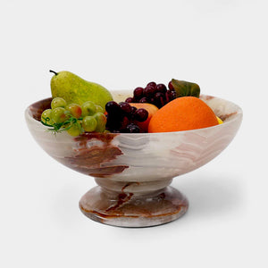 Chic 25cm Marble Fruit Bowl