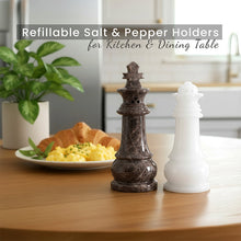 Load image into Gallery viewer, Salt &amp; Pepper - Chess Design Set of 2
