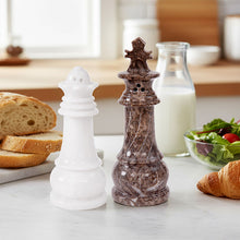 Load image into Gallery viewer, Salt &amp; Pepper - Chess Design Set of 2
