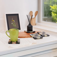 Load image into Gallery viewer, Marble Coasters Set of 4 - Checker Design
