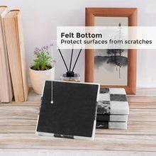 Load image into Gallery viewer, Marble Coasters Set of 4 - Checker Design
