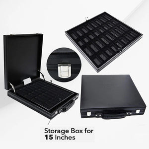 Staunton Chess Game Storage Box-Leather Material