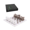 Marble 30cm Chess Set - White & Oceanic