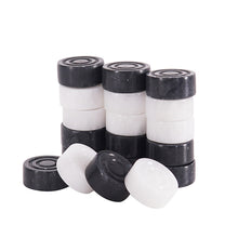 Load image into Gallery viewer, White and Black Checkers Figures Set
