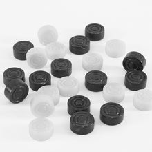 Load image into Gallery viewer, White and Black Checkers Figures Set
