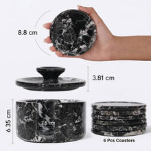 Load image into Gallery viewer, Coaster Set - Round with Cap
