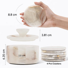 Load image into Gallery viewer, Coaster Set - Round with Cap
