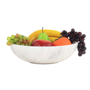 Handcrafted Marble Fruit Bowl - 25cm