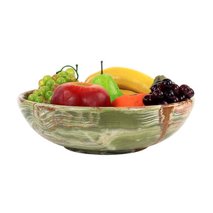 Handcrafted Marble Fruit Bowl - 25cm