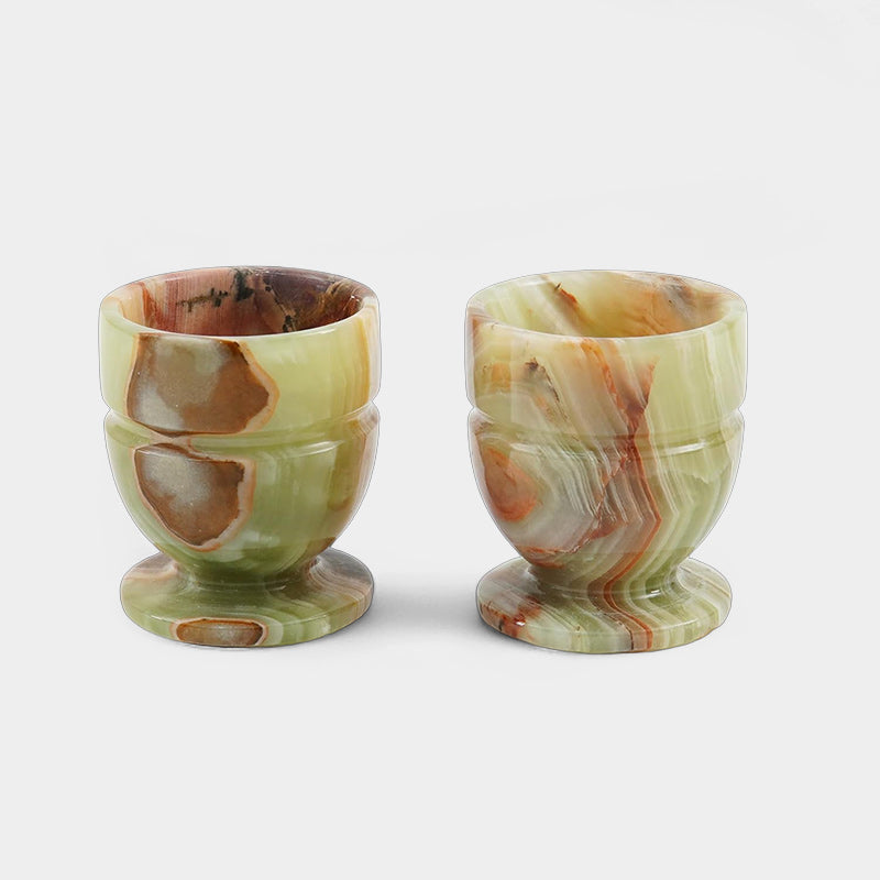 Marble Egg Cups Set