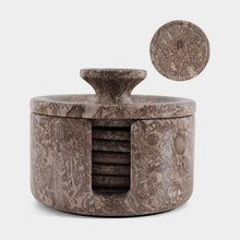 Load image into Gallery viewer, Coaster Set - Round with Cap
