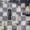 30cm Chess Set - Black Zebra & White Onyx