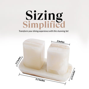 Salt and Pepper With Tray