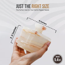 Load image into Gallery viewer, Marble Salt Cellar With Lid &amp; Spoon

