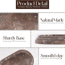 Load image into Gallery viewer, marble serving tray, bathroom tray, coffee table tray, decorative tray
