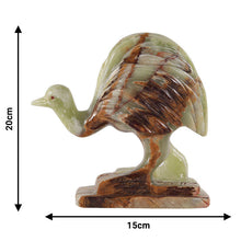 Load image into Gallery viewer, marble animal sculptures, emu statue
