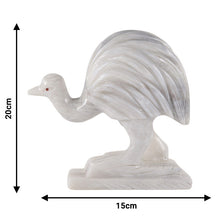 Load image into Gallery viewer, marble animal sculptures, emu statue

