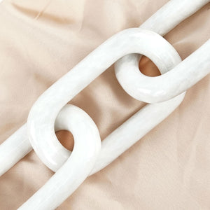 marble chain, chain décor, decorative chain