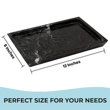 Load image into Gallery viewer, marble serving tray, bathroom tray, coffee table tray, decorative tray
