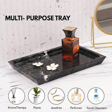 Load image into Gallery viewer, marble serving tray, bathroom tray, coffee table tray, decorative tray
