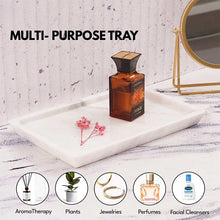 Load image into Gallery viewer, marble serving tray, bathroom tray, coffee table tray, decorative tray
