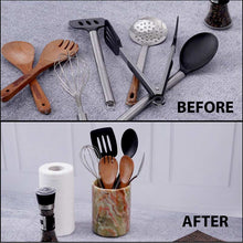 Load image into Gallery viewer, utensil holder-marble utensil holder
