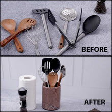 Load image into Gallery viewer, utensil holder-marble utensil holder
