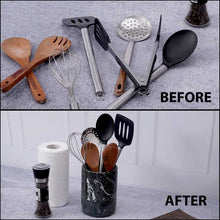 Load image into Gallery viewer, utensil holder-marble utensil holder
