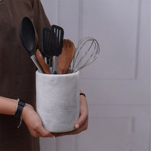 Load image into Gallery viewer, utensil holder-marble utensil holder
